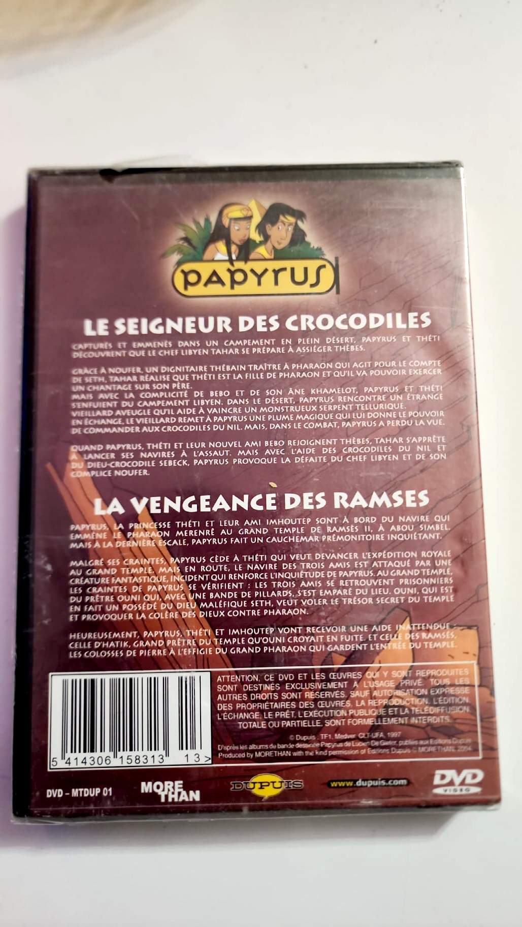 Papyrus – Le Seigneur des crocodiles / La Vengeance des Ramsès – DVD neuf