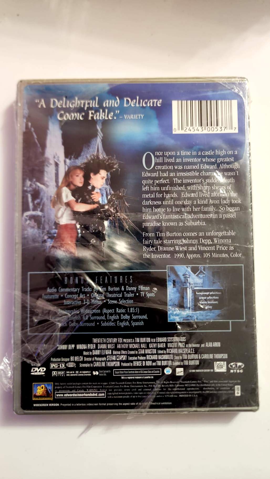 Edward Scissorhands – DVD neuf – 10th Anniversary Edition – Tim Burton