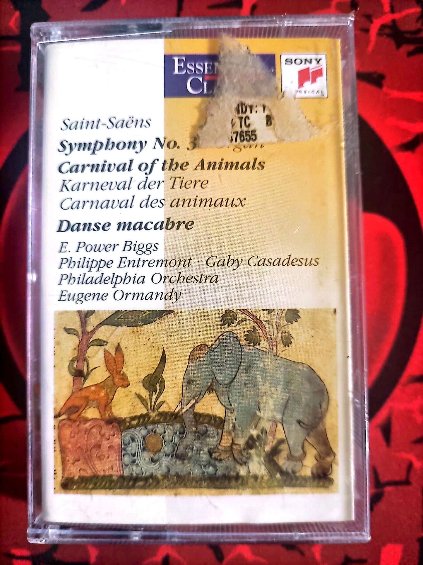 Cassette Audio Classique Saint-Saëns – Symphonie n°3 Carnaval des Animaux – Sony Classical cassette audio