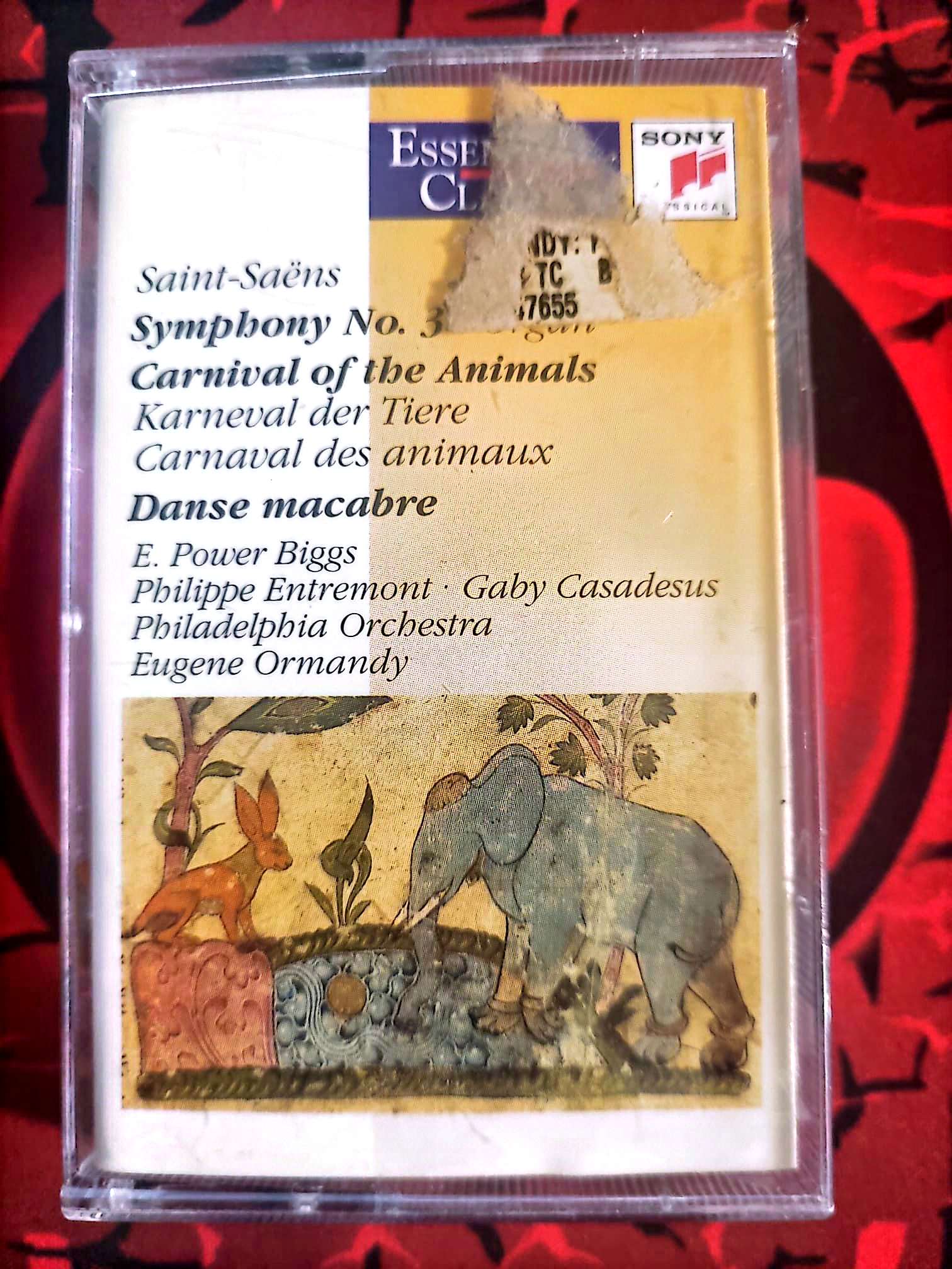 Cassette Audio Classique Saint-Saëns – Symphonie n°3 Carnaval des Animaux – Sony Classical cassette audio