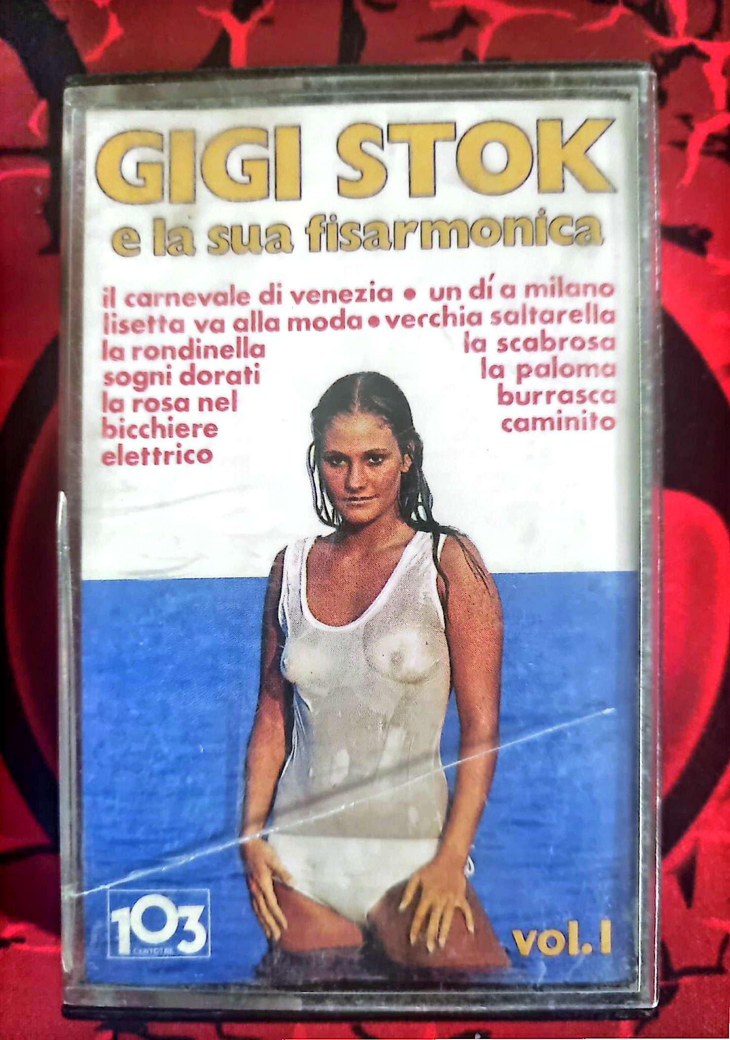 Cassette Audio Gigi Stok e la sua fisarmonica – Vol. 1 – Musique Italienne – Accordéon cassette audio