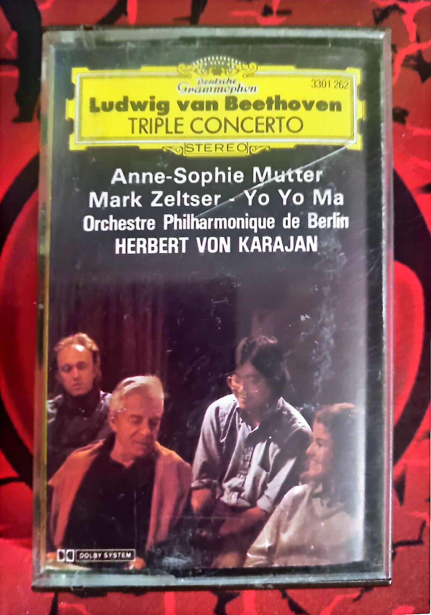 Cassette Audio Beethoven – Triple Concerto – Karajan – Deutsche Grammophon cassette audio