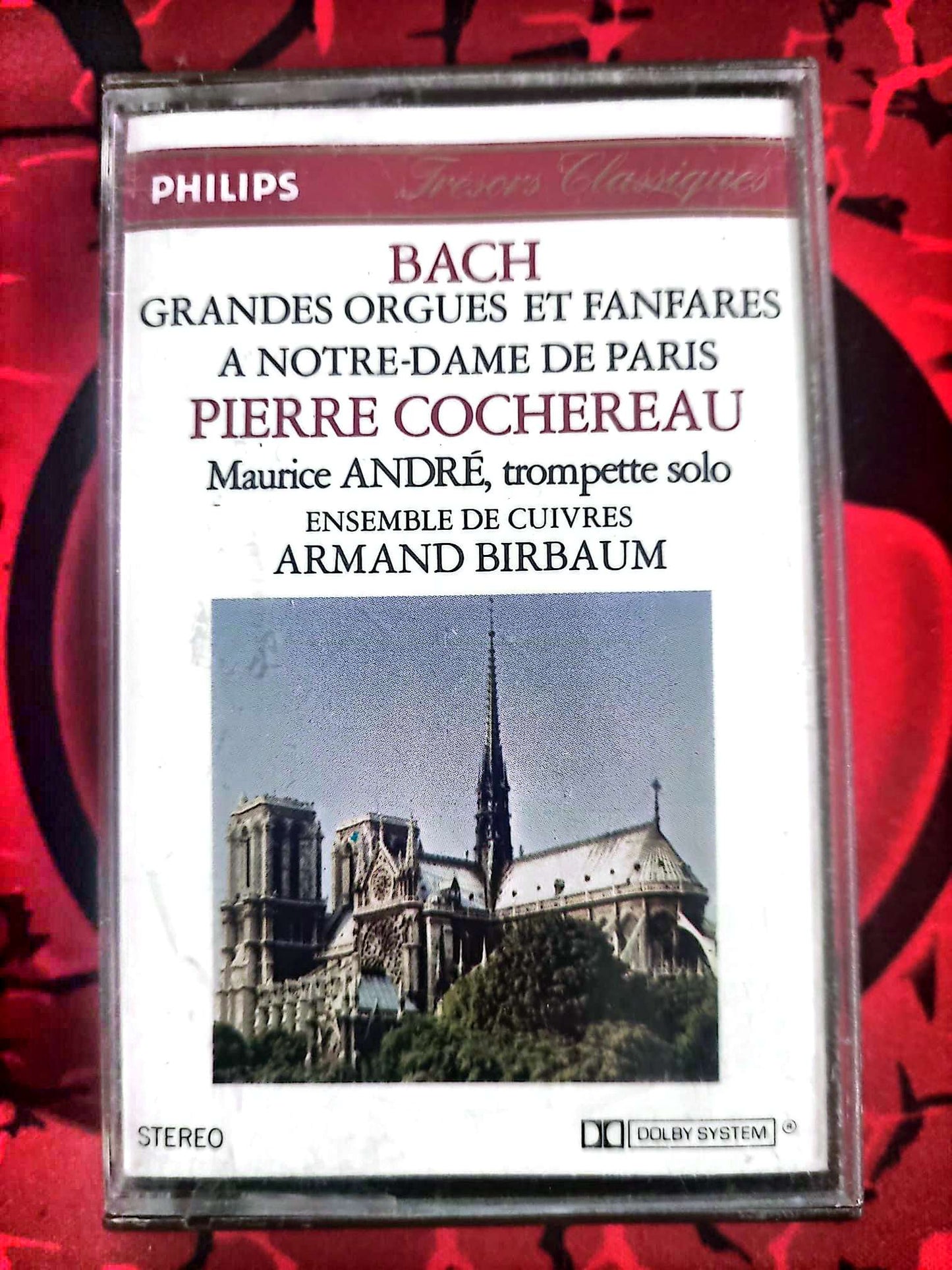 Cassette Audio Bach – Grandes Orgues et Fanfares à Notre-Dame de Paris – Pierre Cochereau – Philips cassette audio