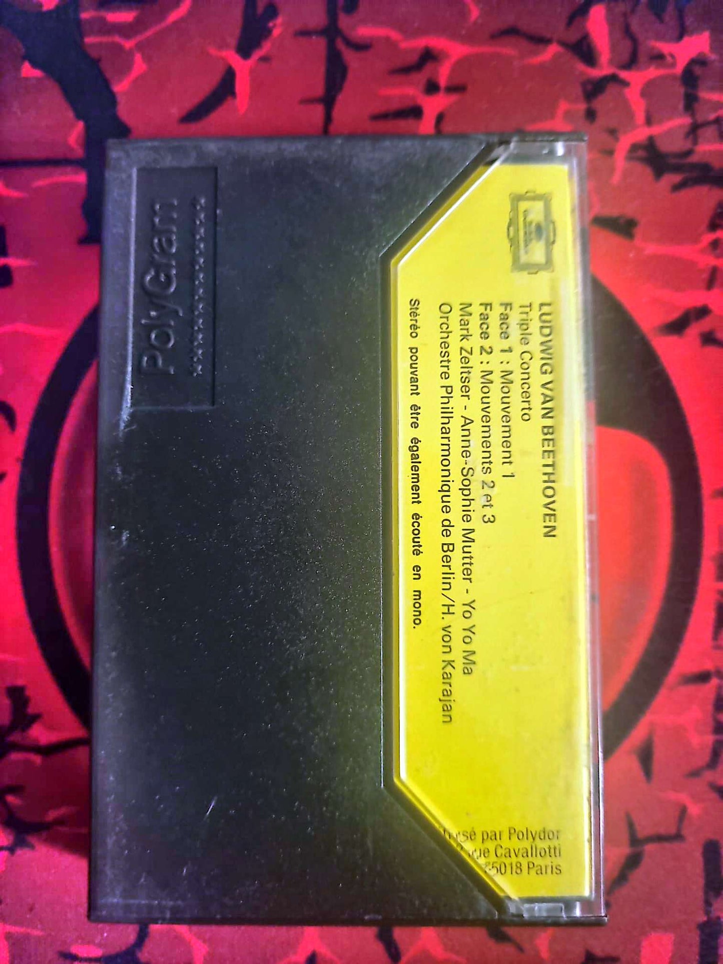Cassette Audio Beethoven – Triple Concerto – Karajan – Deutsche Grammophon cassette audio