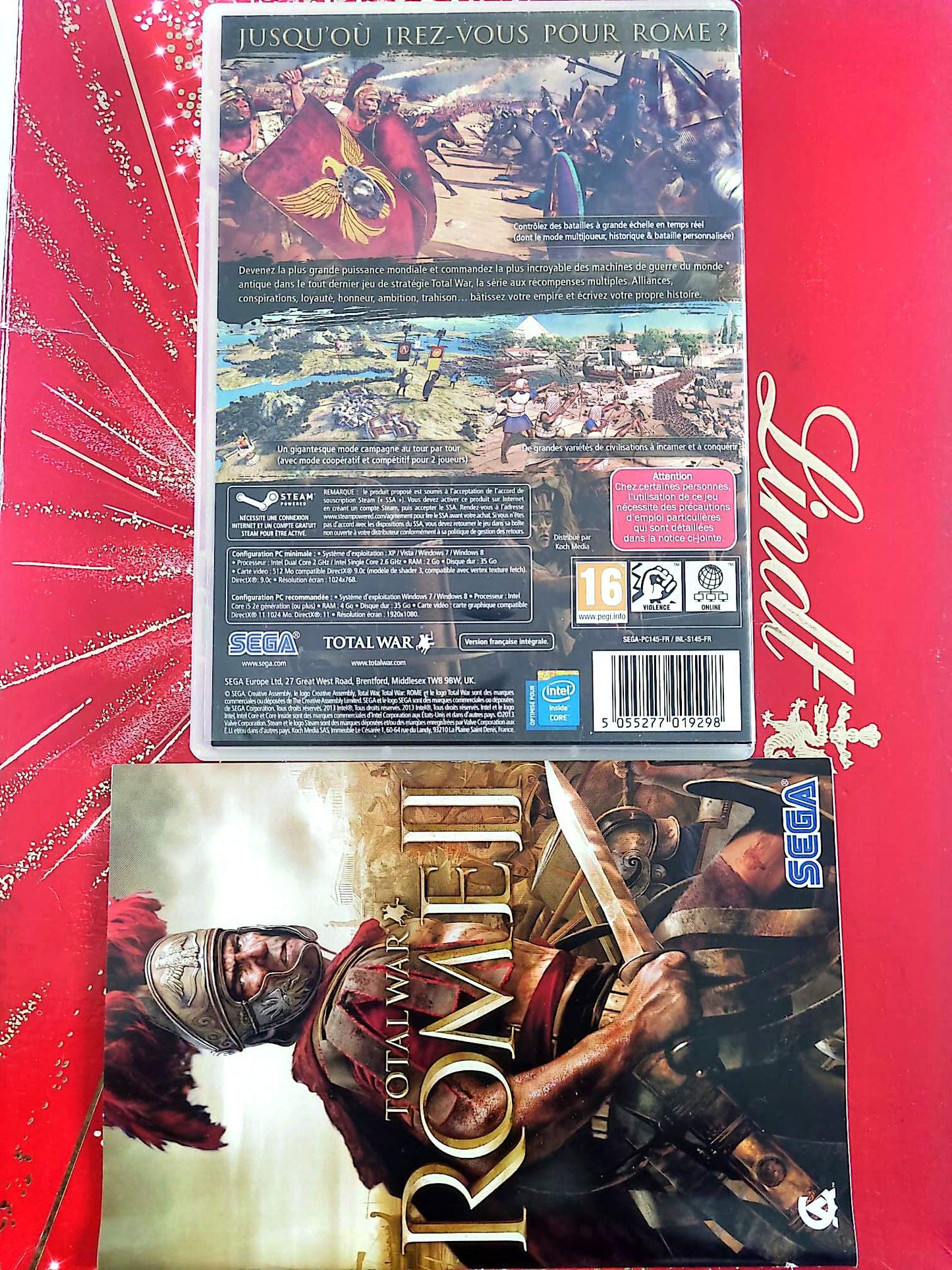 Total War Rome II Jeu PC DVD-ROM Incomplet Sans Disque 1 Version Française