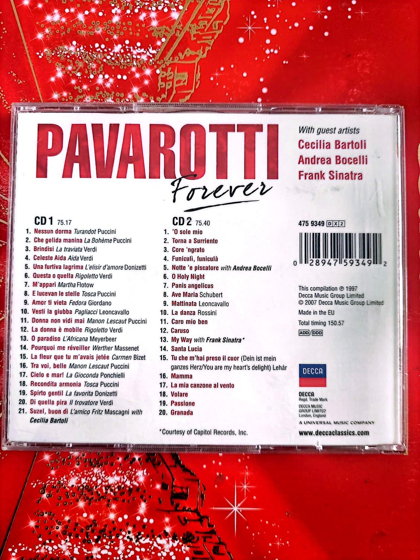 Pavarotti Forever Double CD Album – Compilation Opéra Classique Luciano Pavarotti 2 CD Musique Classique