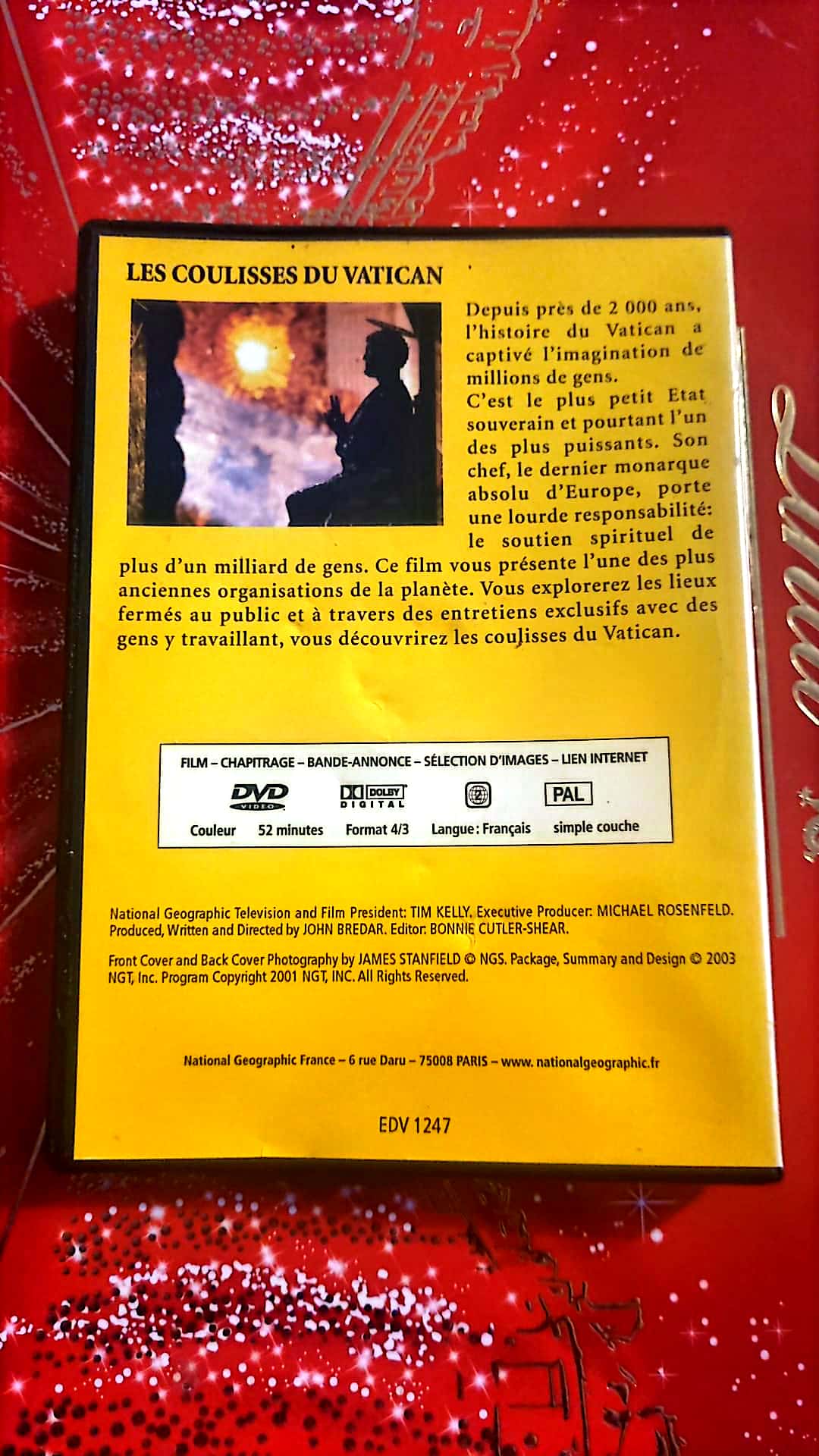 DVD National Geographic les coulisses du Vatican