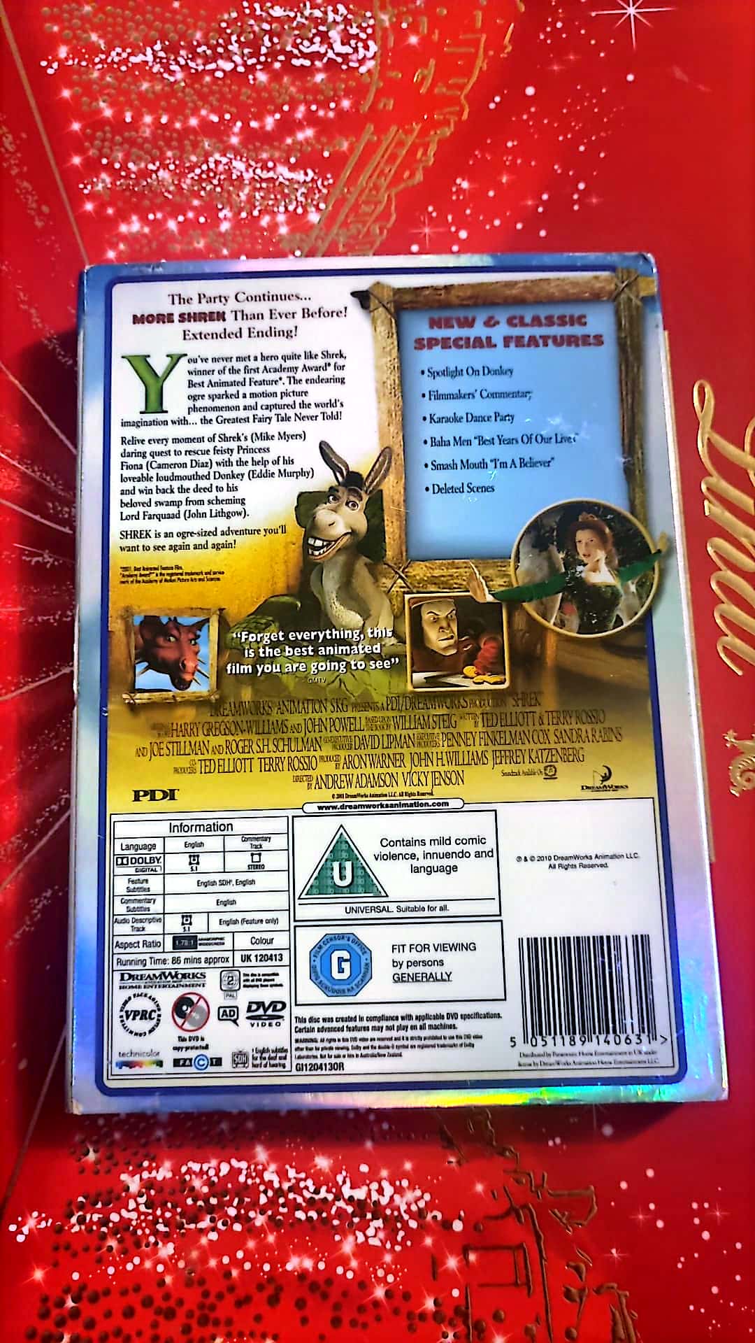 DVD DreamWorks Shrek