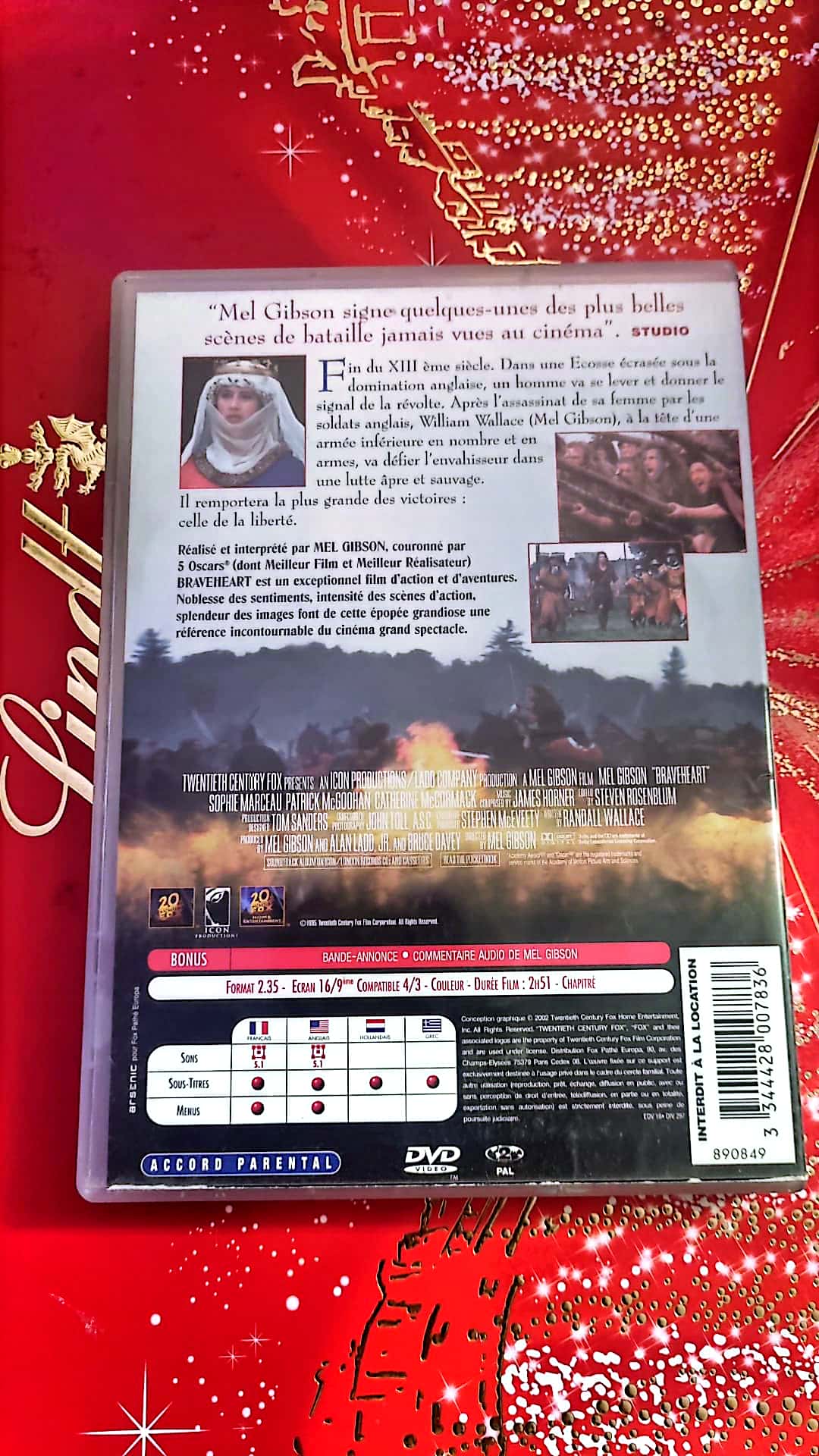 DVD Mel Gibson Braveheart