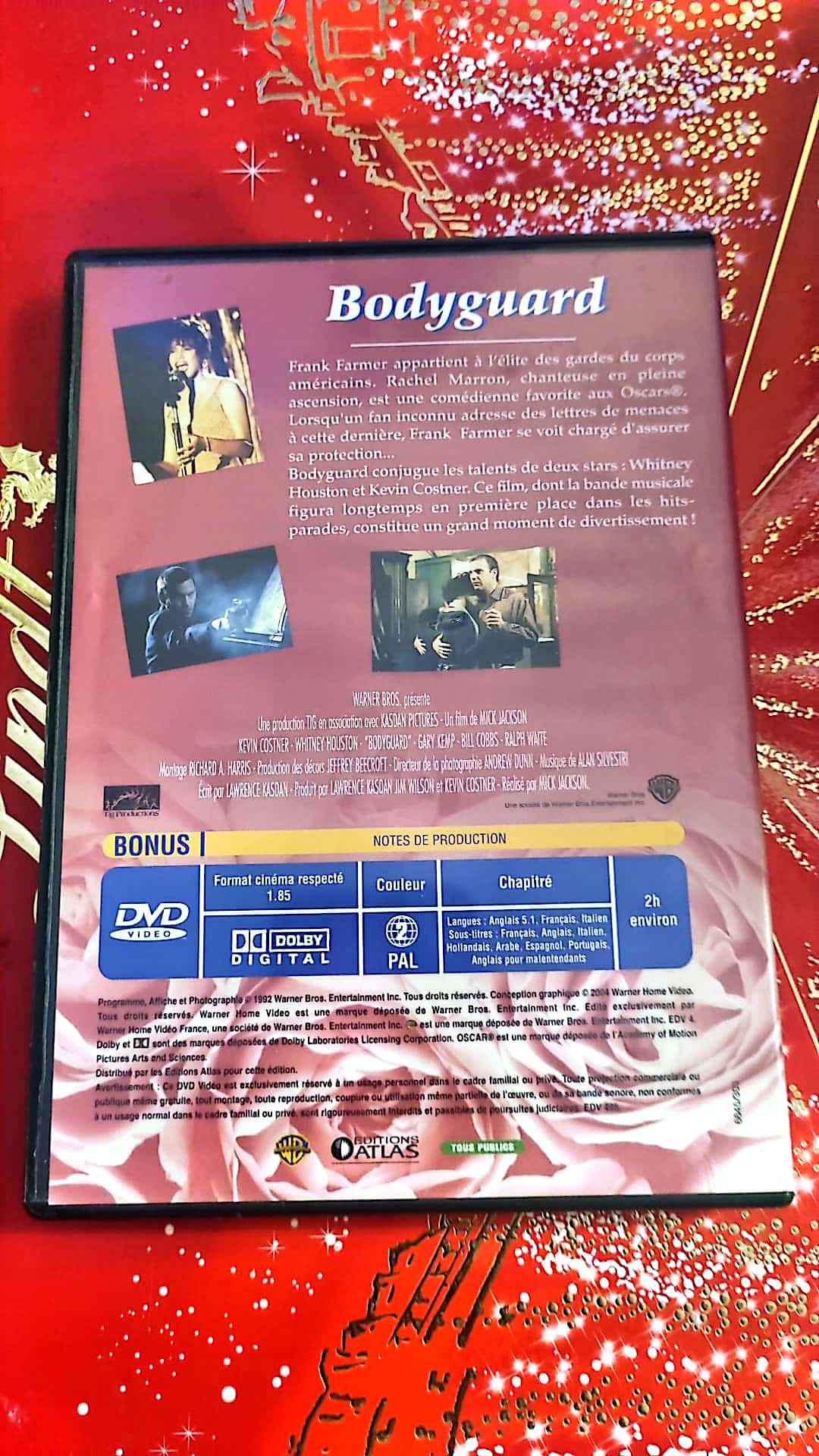 DVD les plus grands film d'amour bodyguard