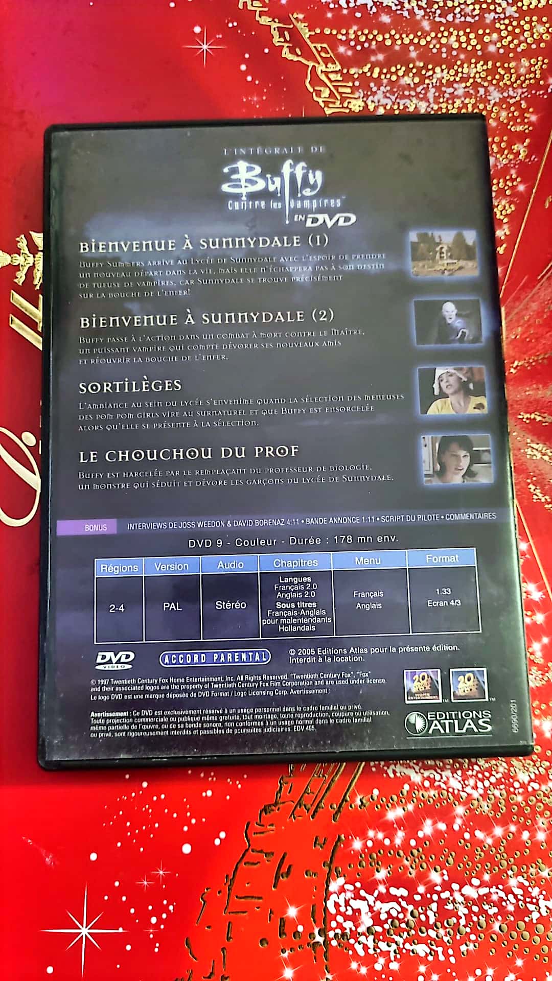 DVD l'intégrale Buffy contre les vampires saison 1 Épisodes 1, 2,3,et 4