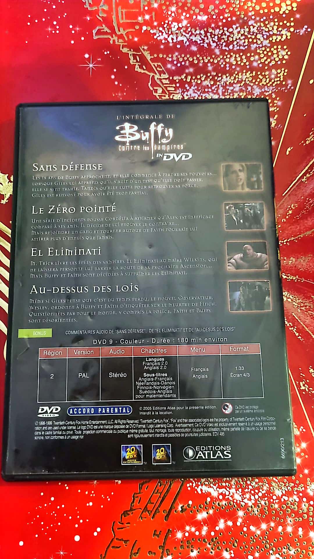 DVD l'intégrale Buffy contre les vampires saison 3 Épisodes 12,13,14 et 15