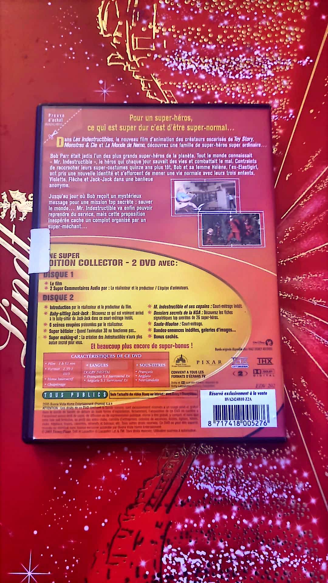 dvd disney les indestructibles