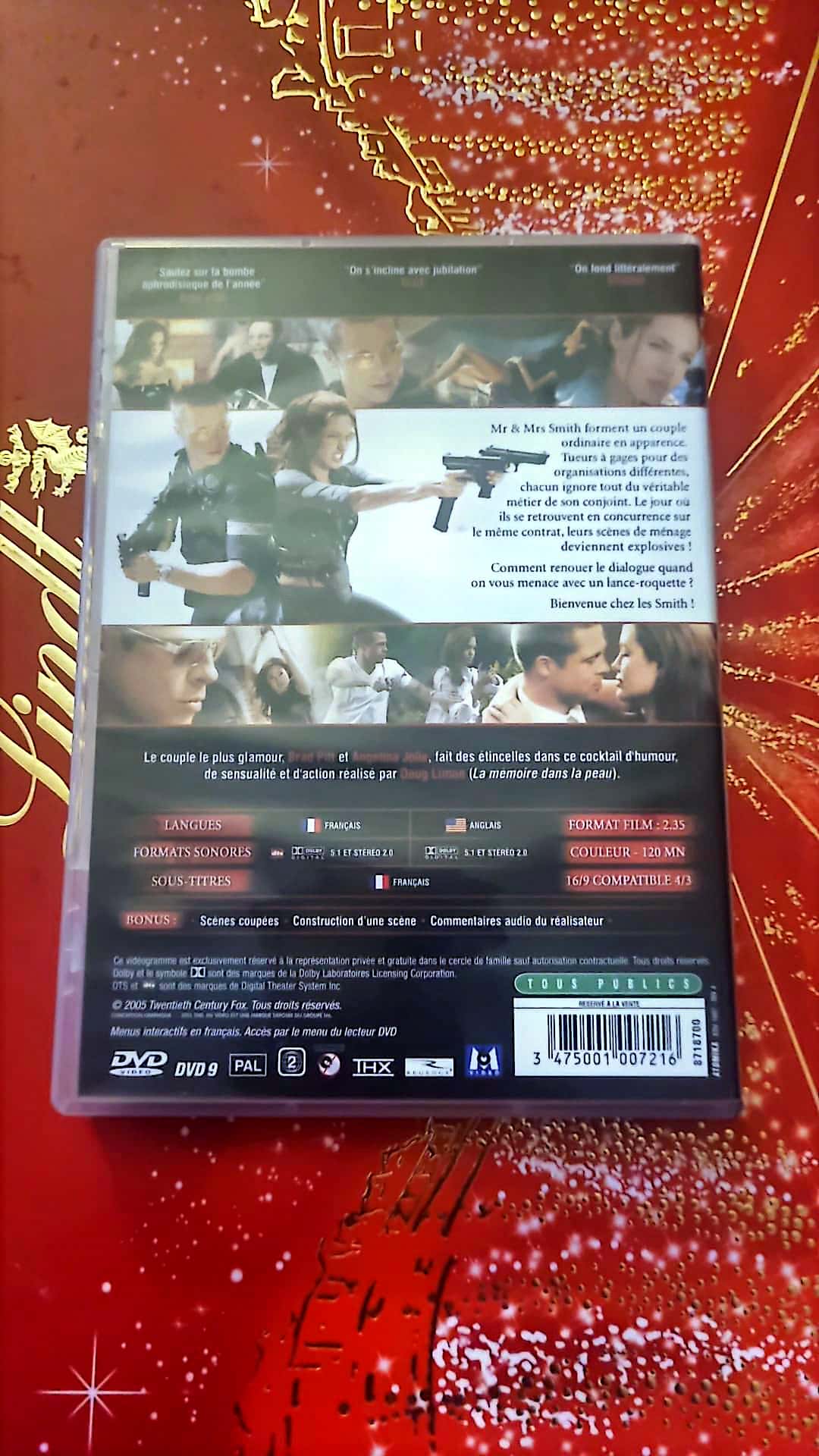 DVD Brad pitt Angelina Jolie Mr & Mrs Smith