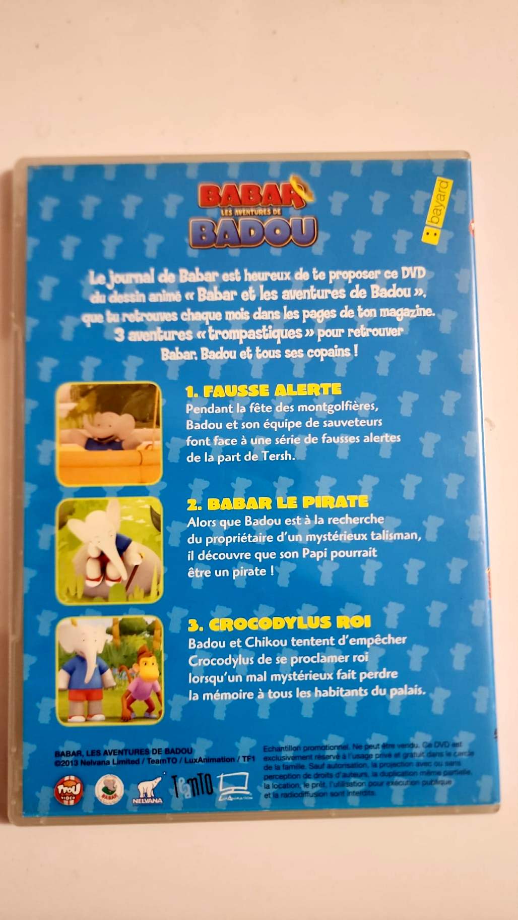 Babar – Les Aventures de Badou – DVD 3 épisodes – Édition spéciale