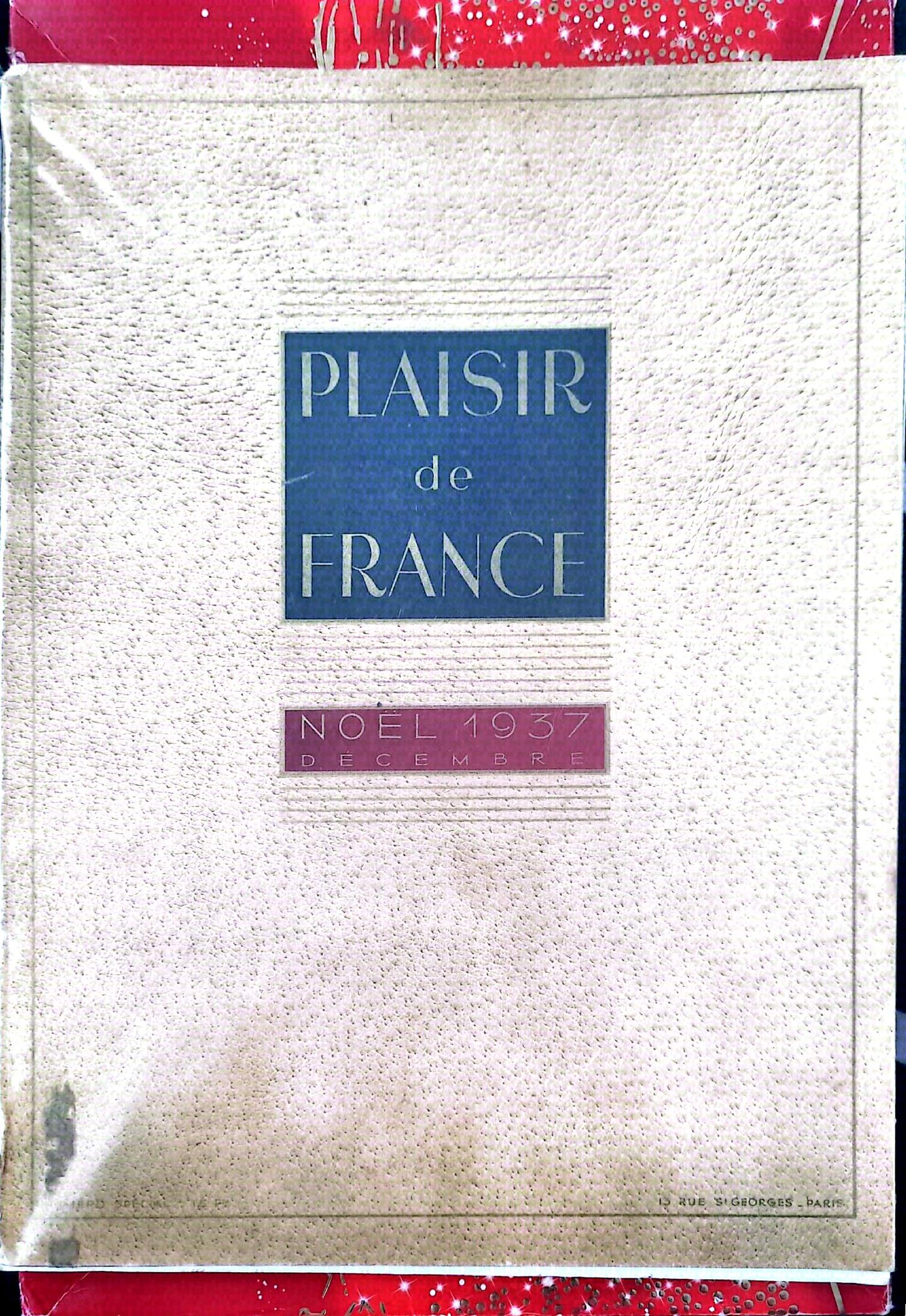 Plaisir de France – Noël 1937 – Album ancien publicitaire – Cointreau – Livre de collection – Français