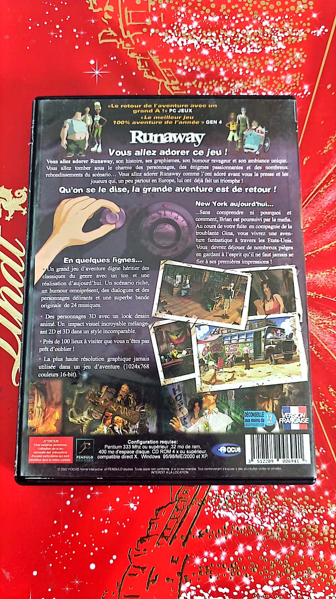 Jeu vidéo PC : runaway a road adventure (pc dvd-rom, version française, jeu d'aventure, pegi 12+)