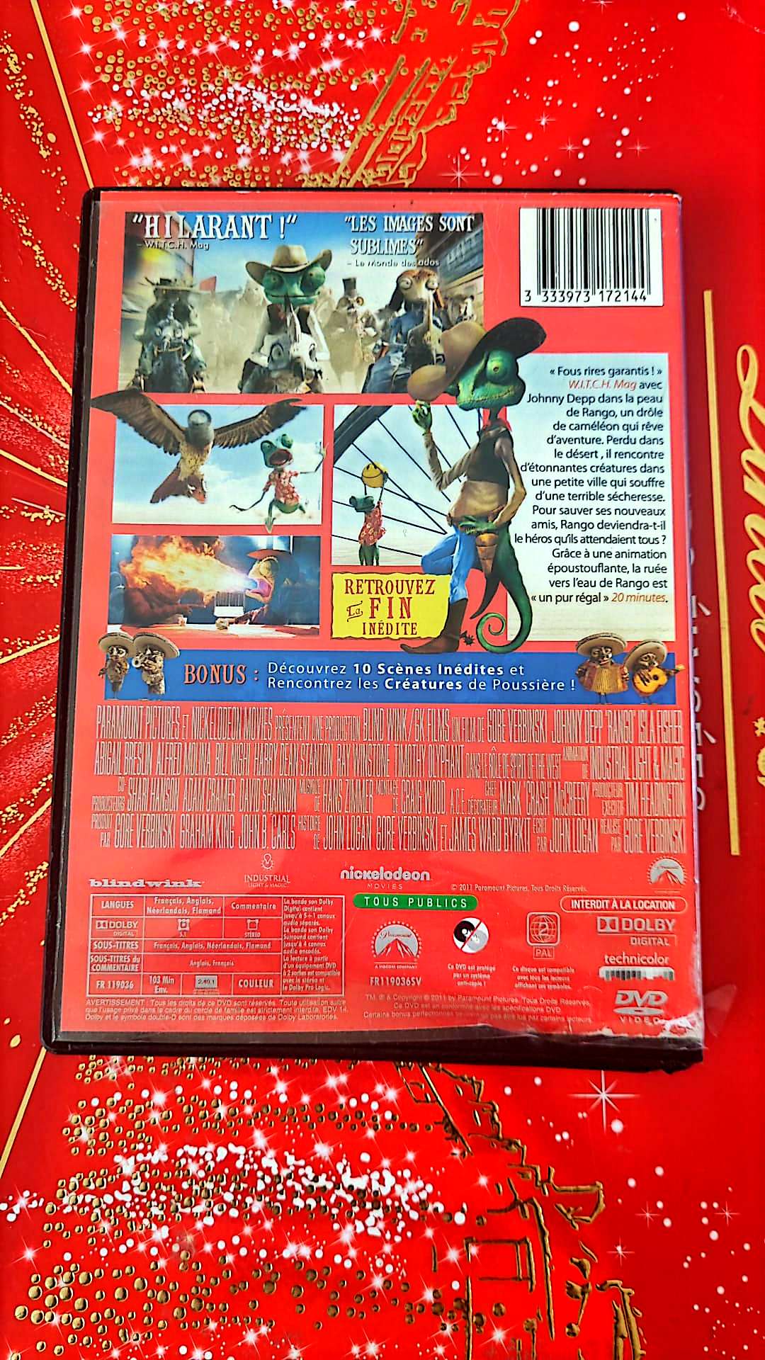 JOHNNY DEPP EST RANGO DVD vendu en Bon état Par blaspo