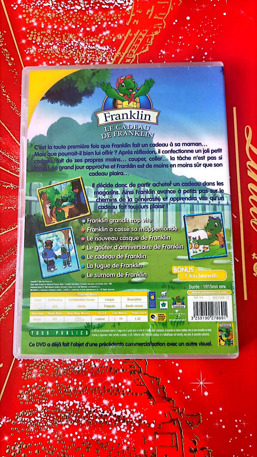 DVD : FRANKLIN la tortue: le cadeau de Franklin