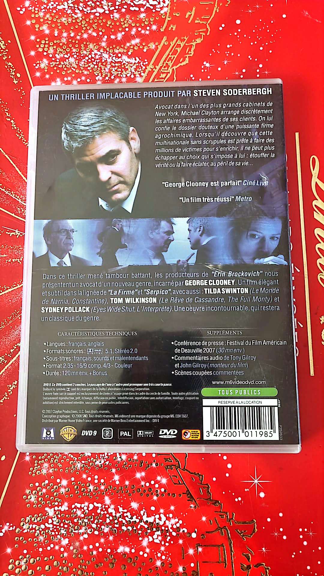 DVD : michael clayton