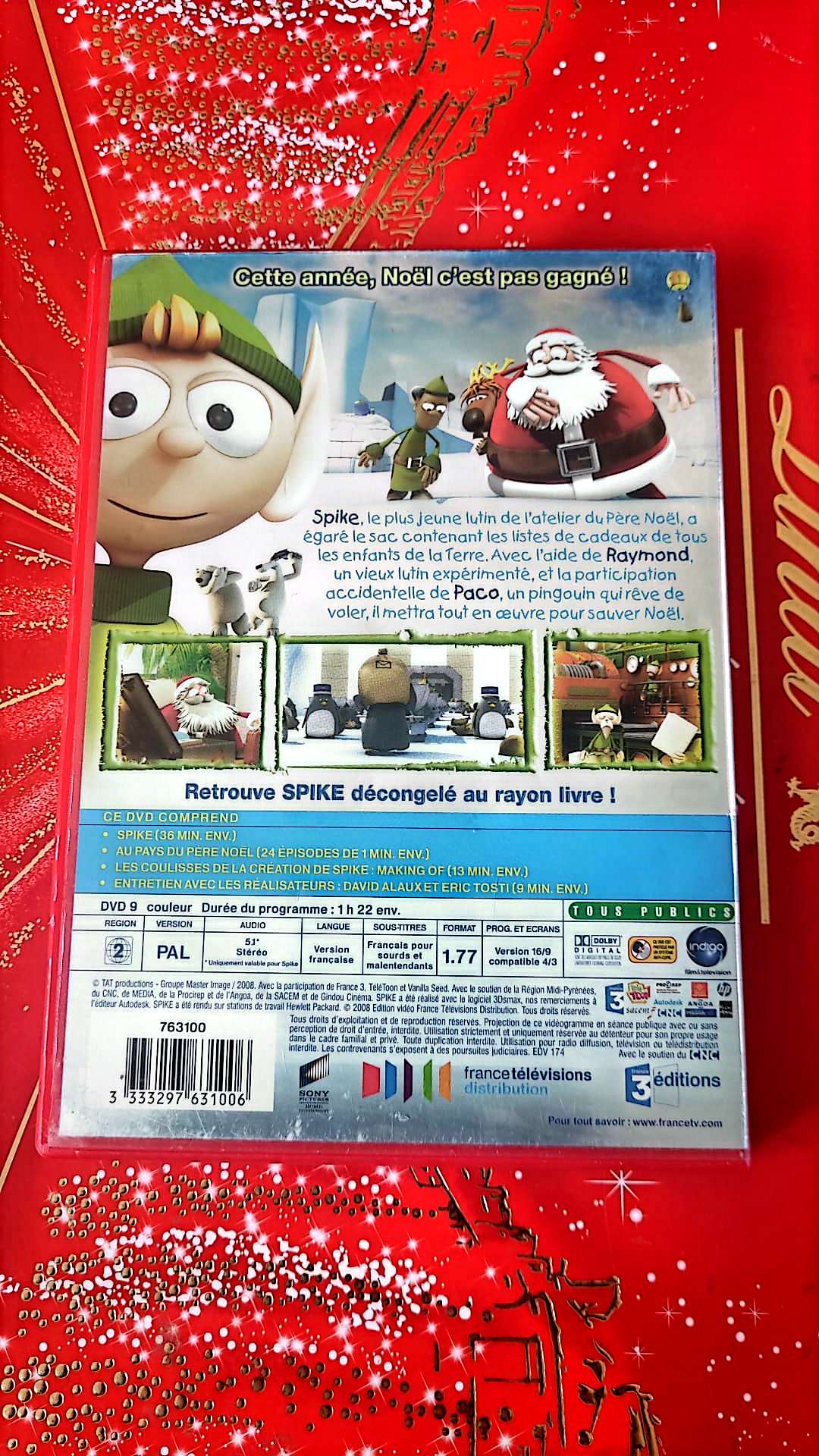 Spike le plus gaffeur élu lutin de l'année par le père noël DVD vendu en Bon état