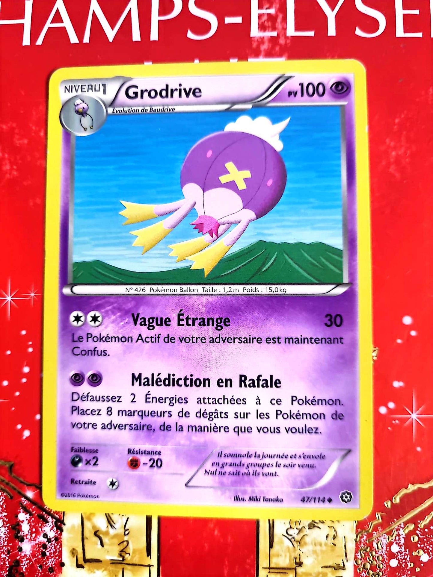 Carte Pokémon Grodrive PV100 | Carte originale | Jeu de cartes à collectionner carte pokemon