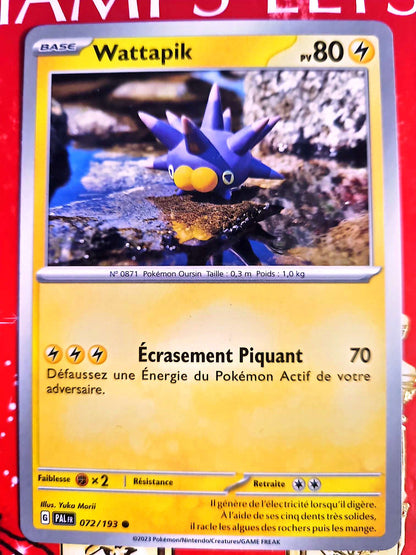 Carte Pokémon Wattapik PV80 | Carte originale | Pokémon TCG carte pokemon