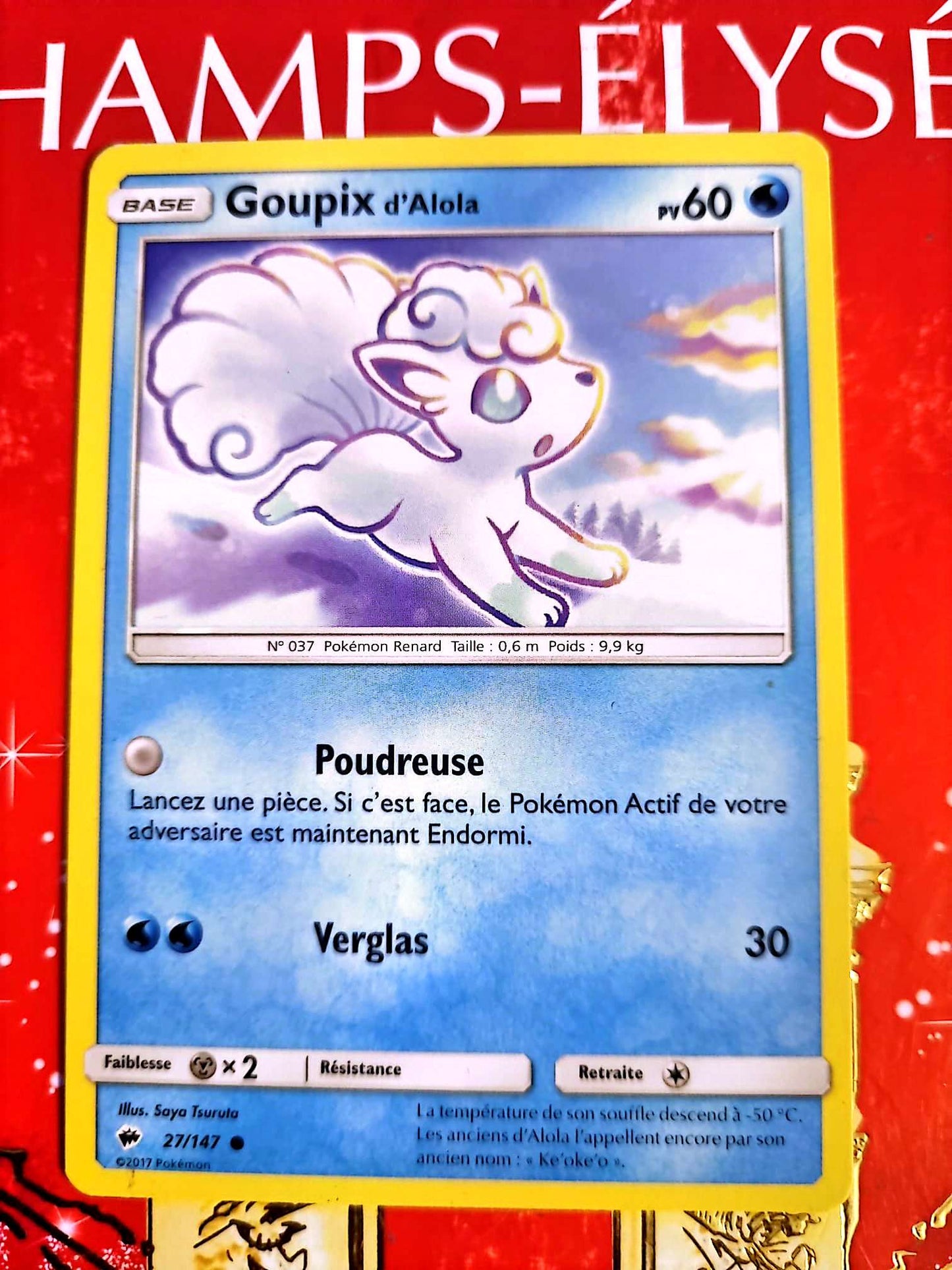 Carte Pokémon Goupix d’Alola PV60 | Carte originale | Pokémon TCG carte pokemon