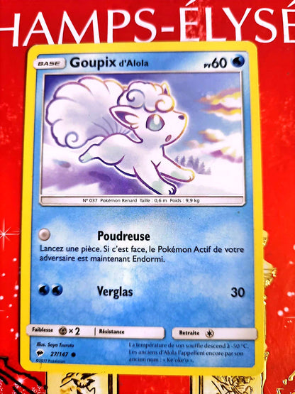 Carte Pokémon Goupix d’Alola PV60 | Carte originale | Pokémon TCG carte pokemon