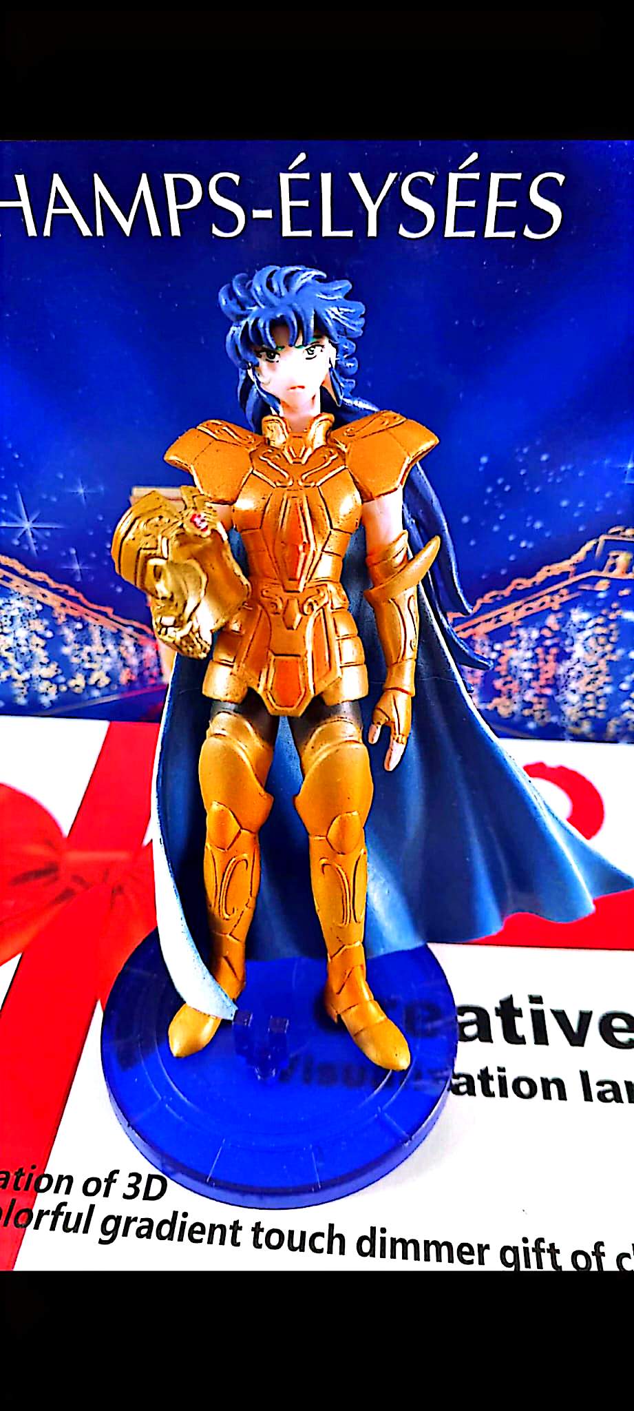 Figurine Saint Seiya – Camus du Verseau – Chevalier d’Or – PVC – 12 à 13 cm – Figurine de collection