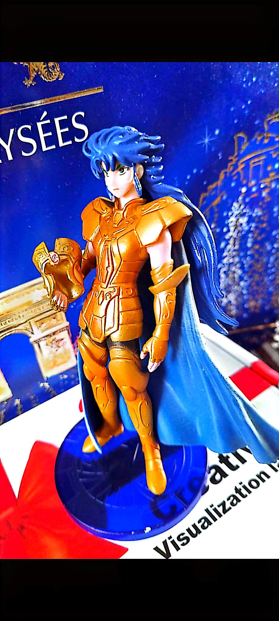 Figurine Saint Seiya – Camus du Verseau – Chevalier d’Or – PVC – 12 à 13 cm – Figurine de collection