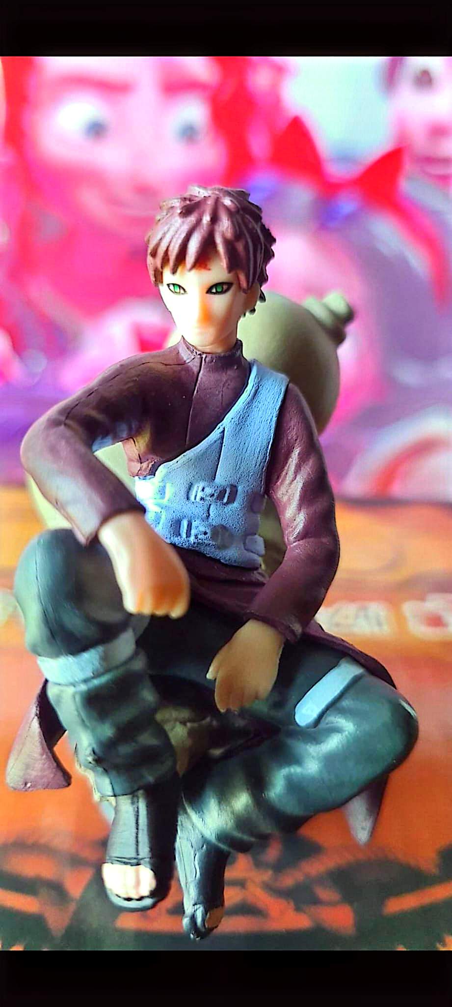 Figurine Naruto Gaara mini PVC 6–7 cm – Personnage manga japonais – Sans boîte