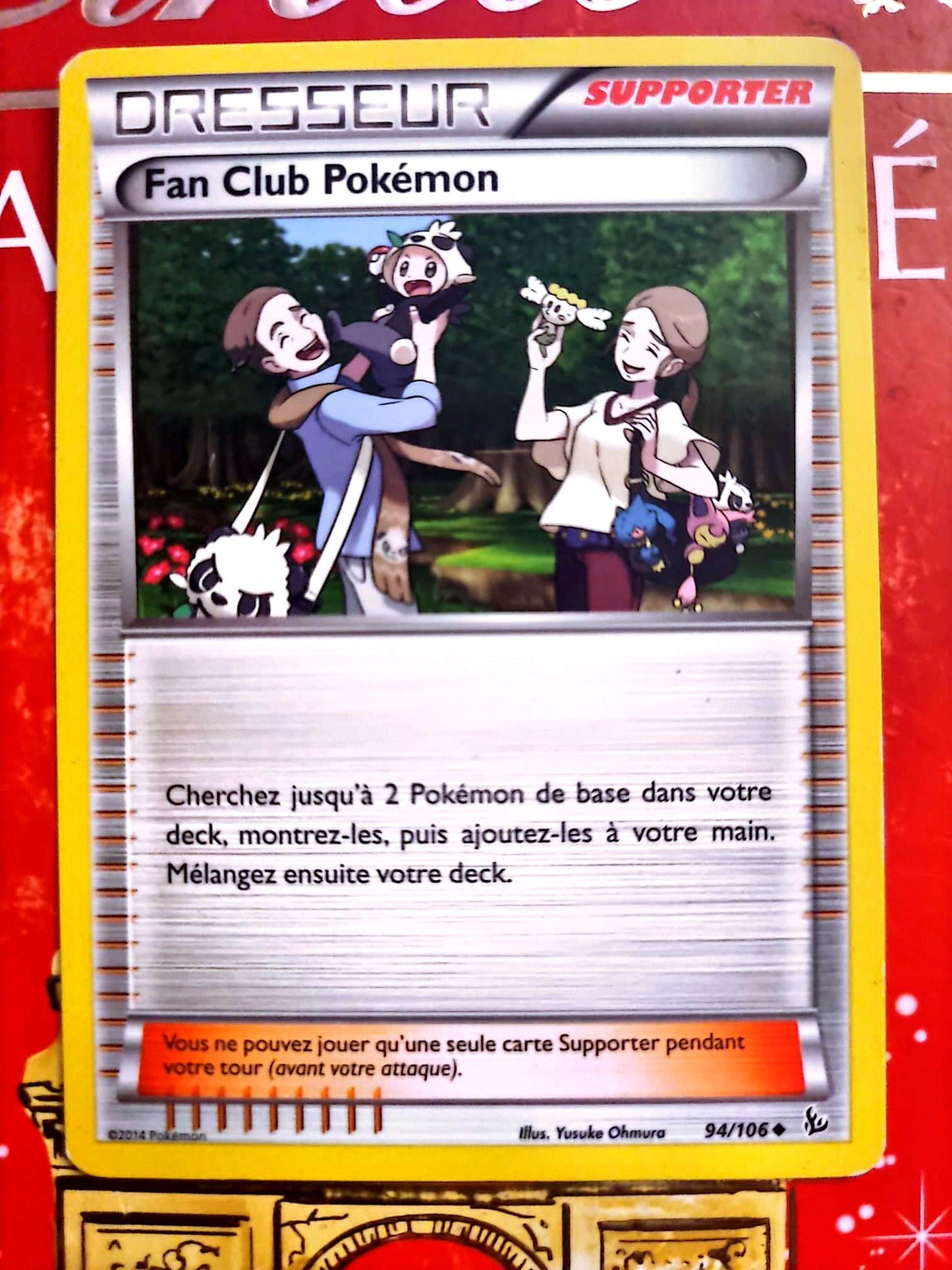 Carte Pokémon Dresseur Supporter Fan Club Pokémon 94/106 – Version française – Carte à l’unité
