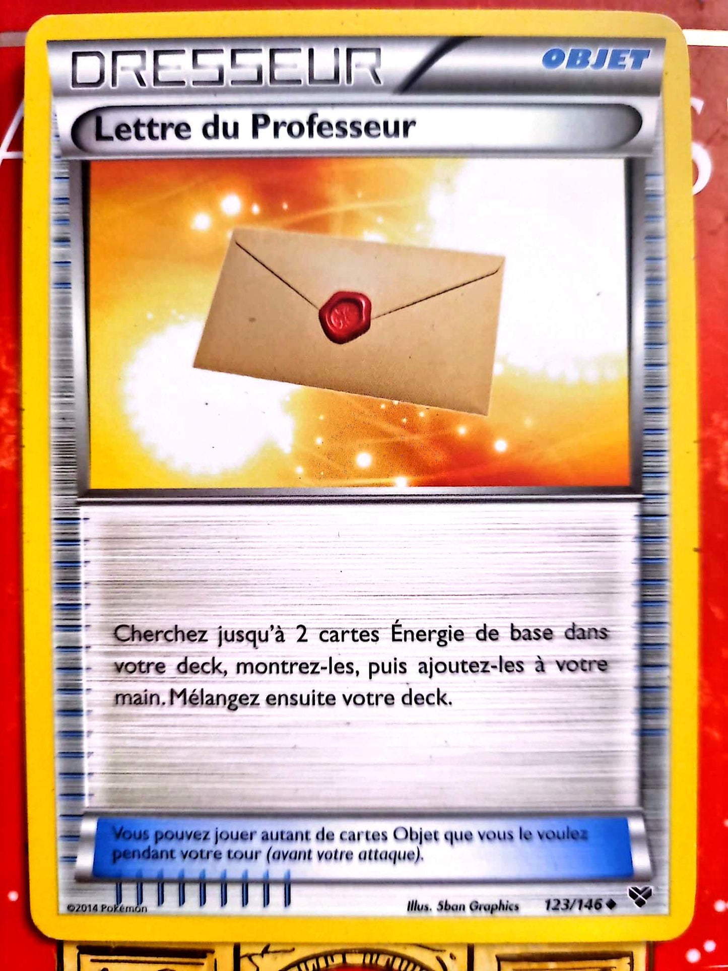 Carte Pokémon Dresseur Lettre du Professeur 123/146 – Version française – Carte à l’unité
