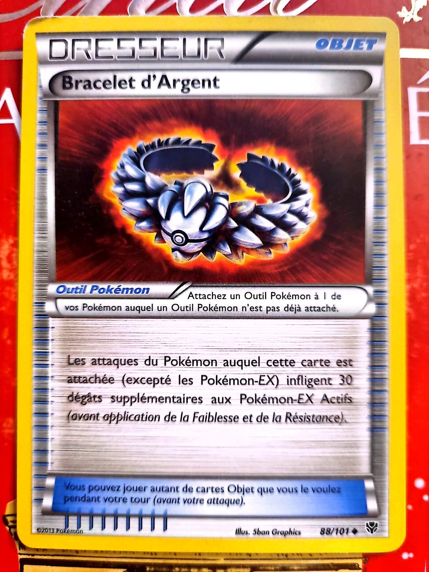 Carte Pokémon Objet Bracelet d’Argent 88/101 – Version française – Carte à l’unité