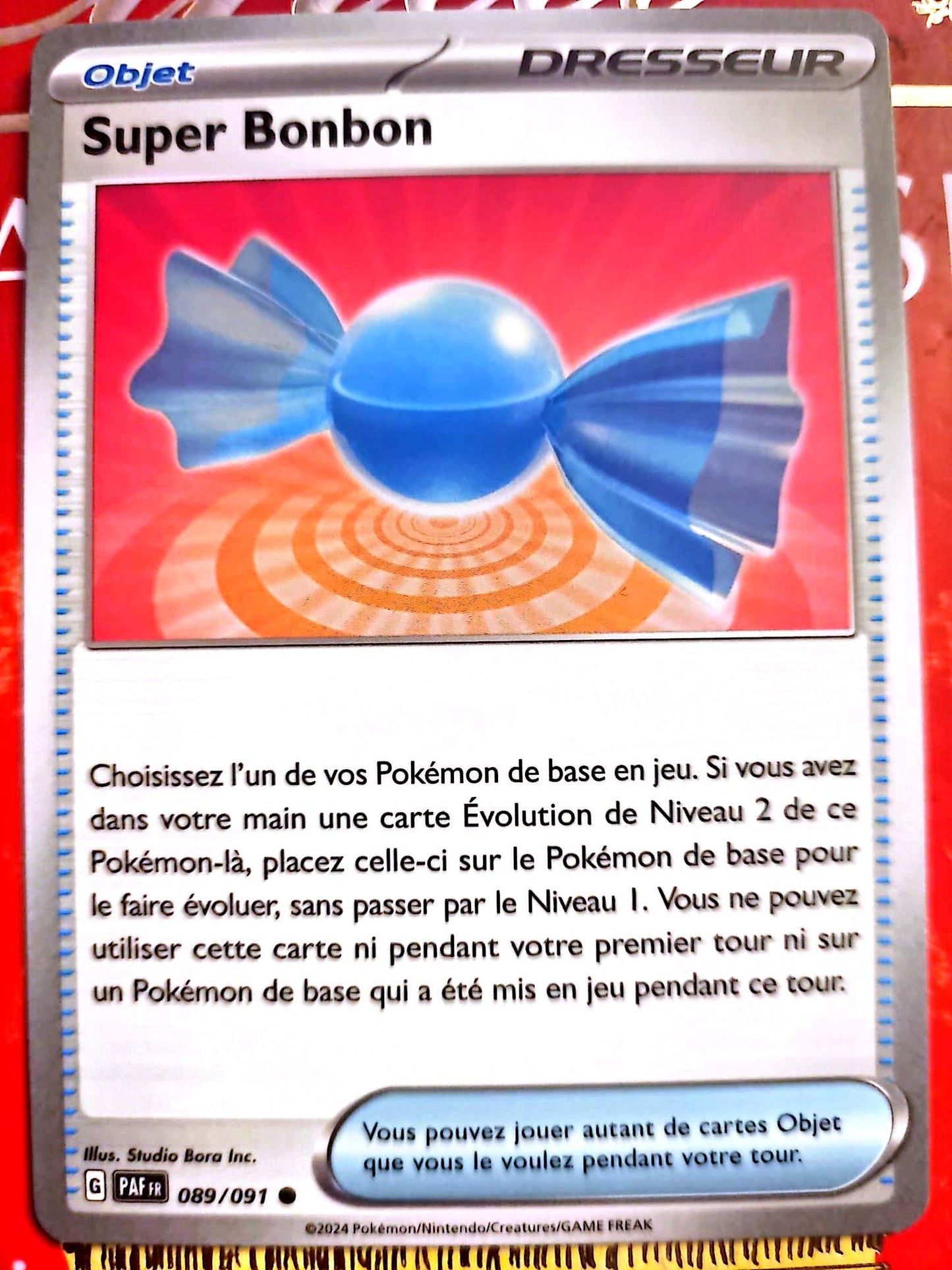Carte Pokémon Super Bonbon 089/091 – Objet Dresseur – Carte Officielle Française