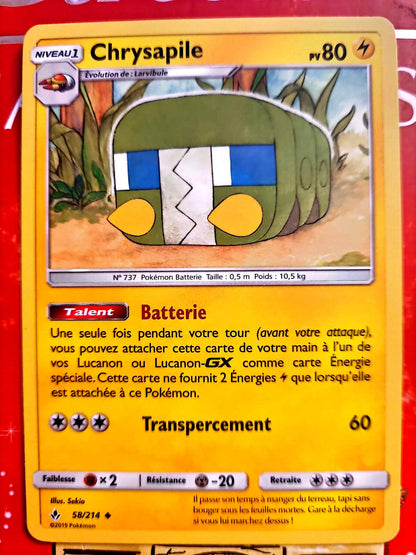 Carte Pokémon Chrysapile 58/214 – Version française – Carte à l’unité