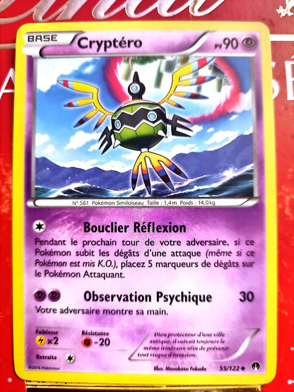 Carte Pokémon Cryptéro 55/122 – Pokémon Similoiseau – Carte Officielle Française