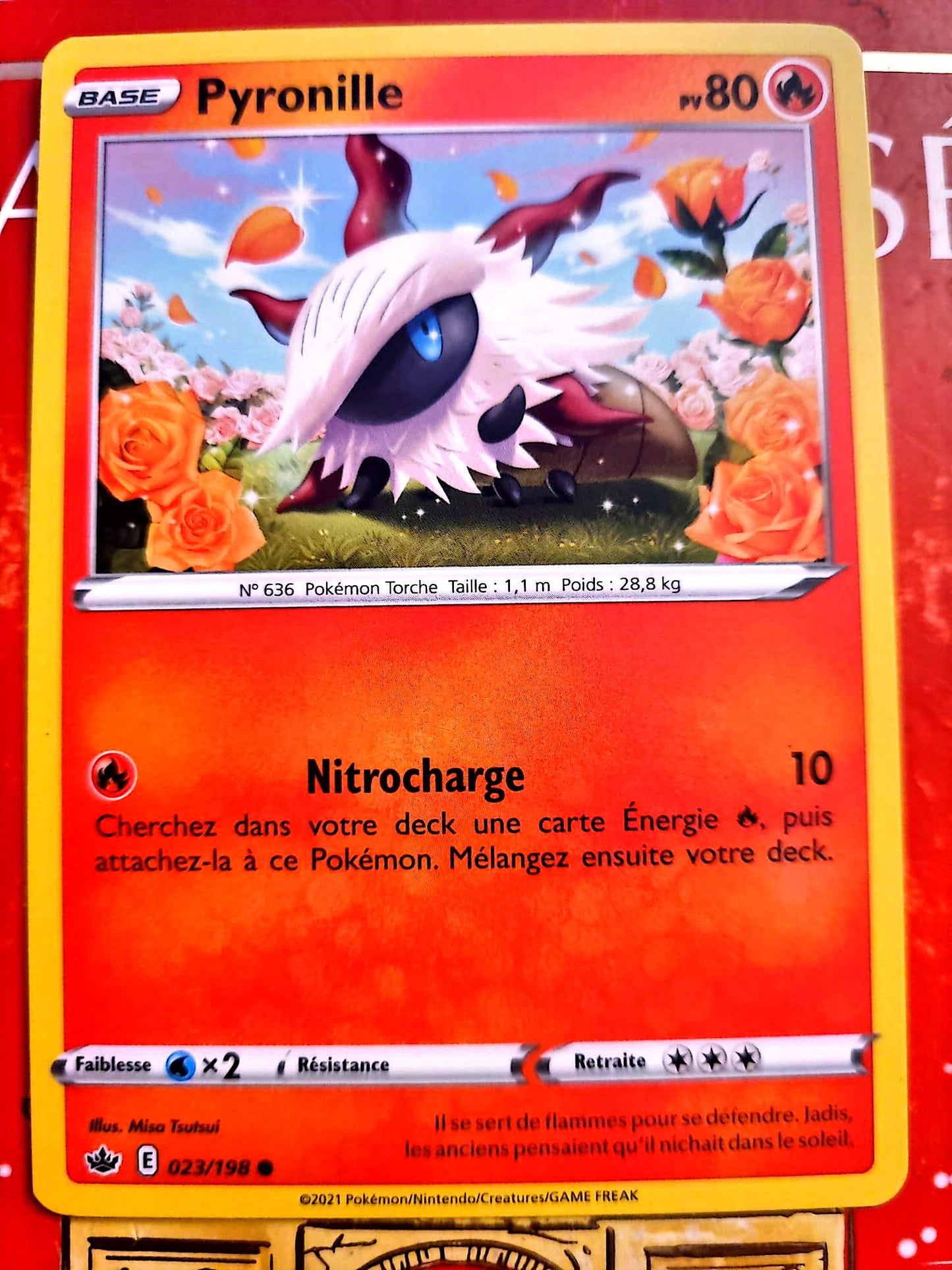 Carte Pokémon Pyronille 023/198 – Pokémon Torche – Carte Officielle Française