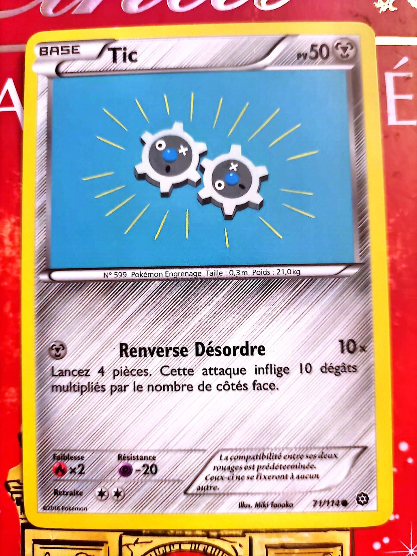 Carte Pokémon Tic 77/114 – Pokémon Engrenage – Carte Officielle Française