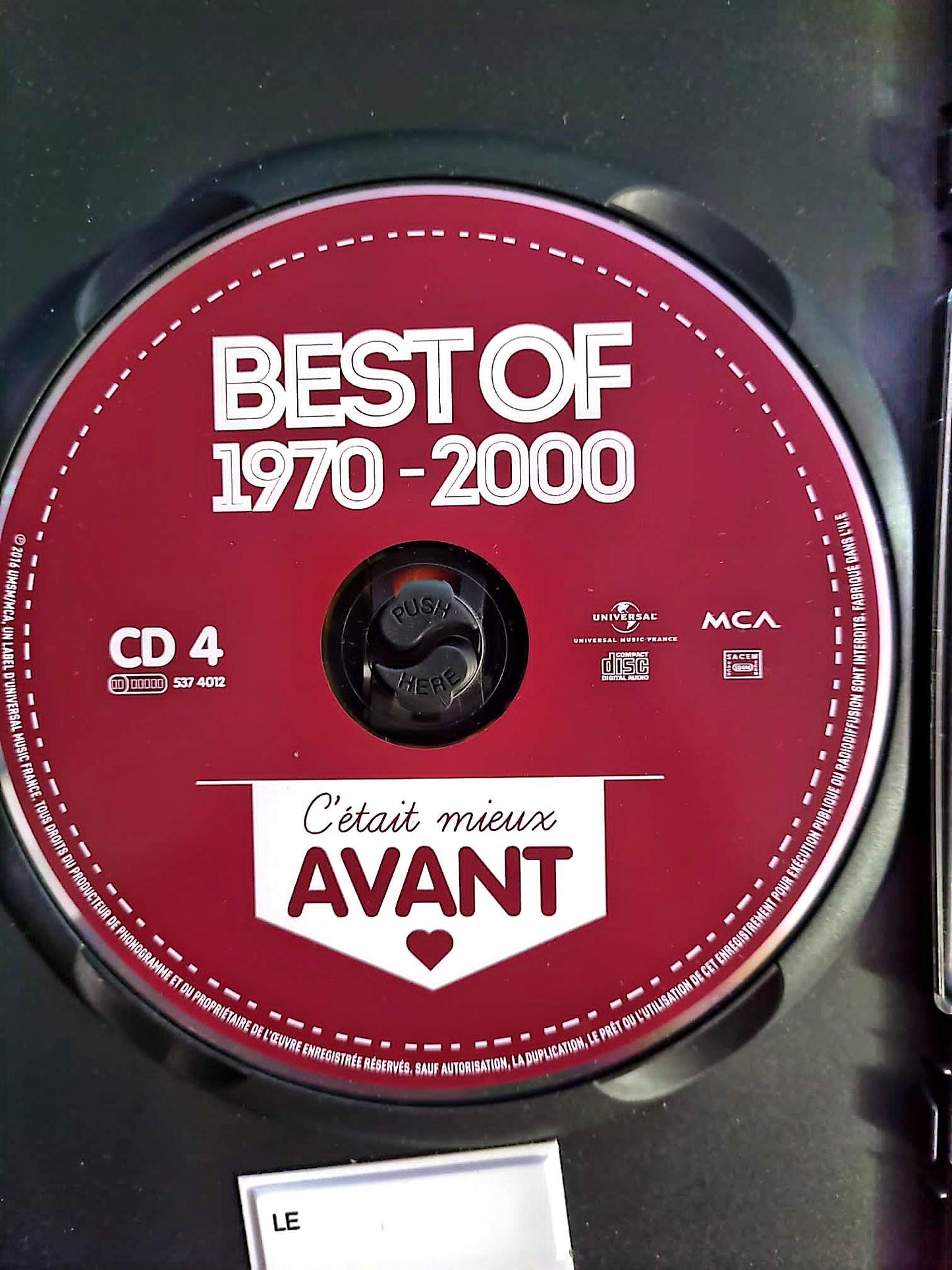 Best Of 1970–2000 – C’était mieux avant – Compilation – CD 4