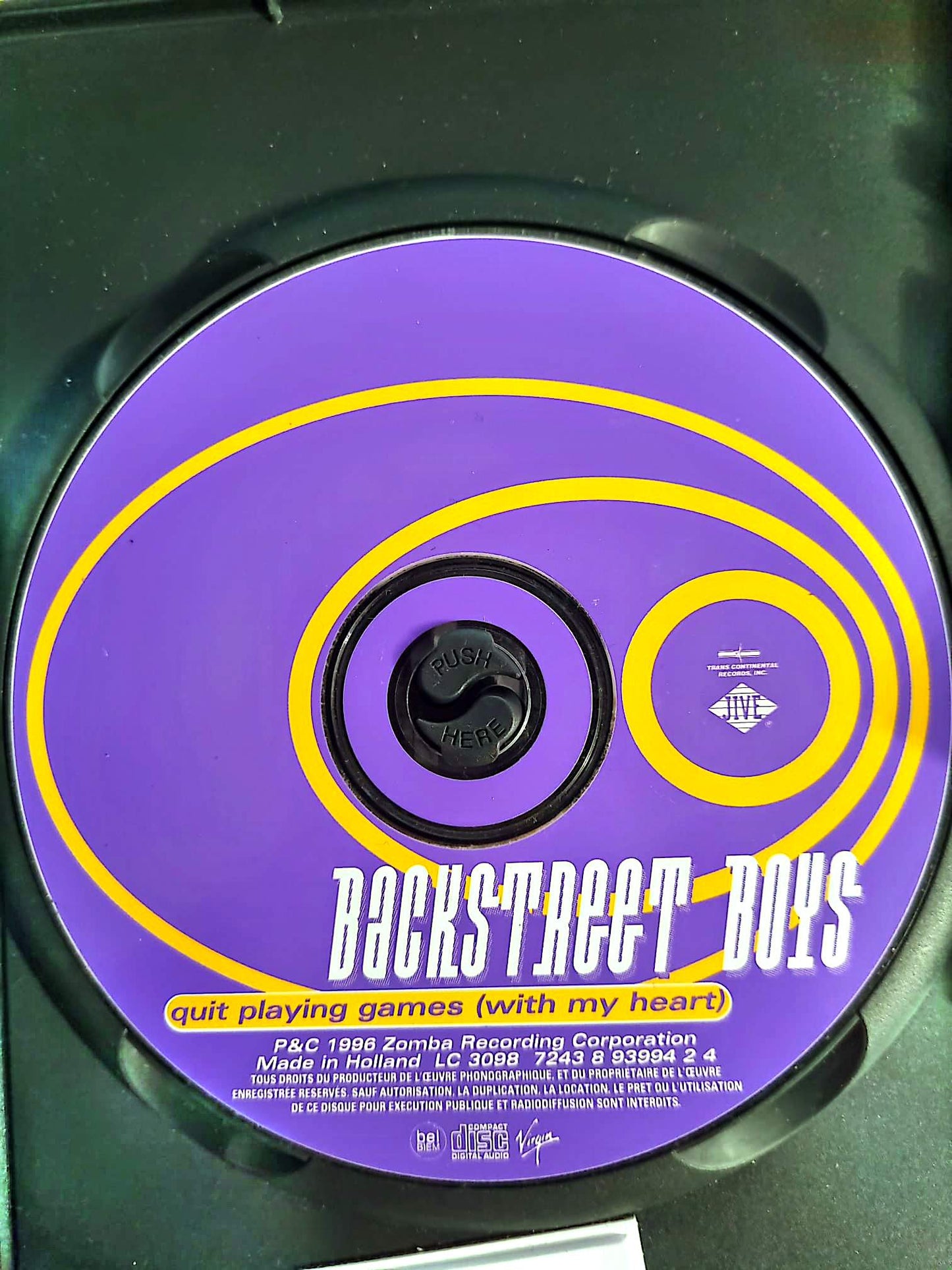 Backstreet Boys – Quit Playing Games (With My Heart) – CD Single