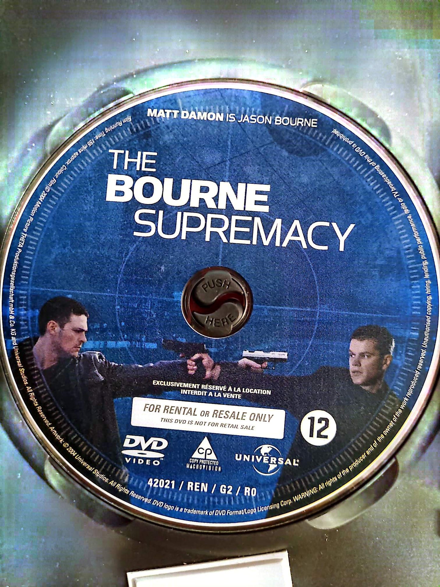La Mort dans la Peau – The Bourne Supremacy – DVD – Édition location