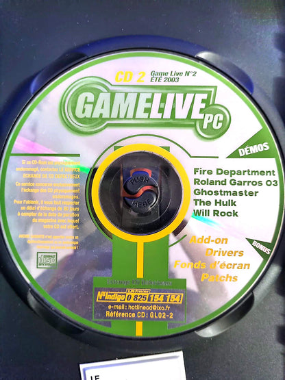 GameLive PC – CD 2 Démo Jeux – Été 2003 – CD-ROM seul