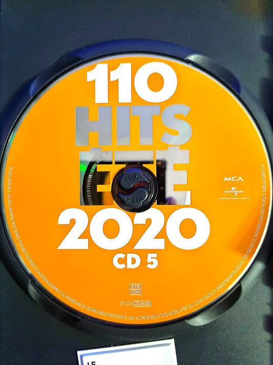 110 Hits Été 2020 – Compilation – CD 5 seul sans boîtier