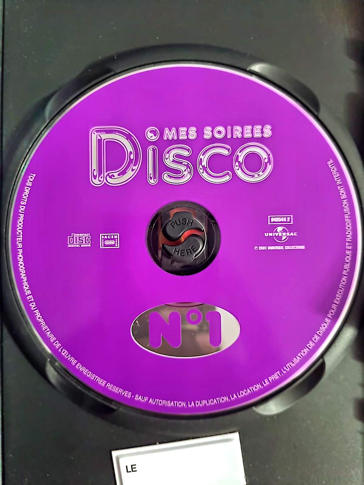 Mes Soirées Disco – Volume 1 – CD seul sans boîtier