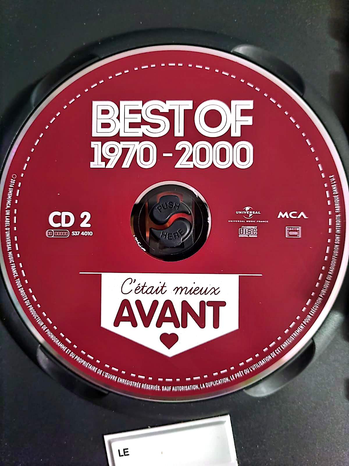Best Of 1970–2000 – C’était mieux avant – CD 2 seul