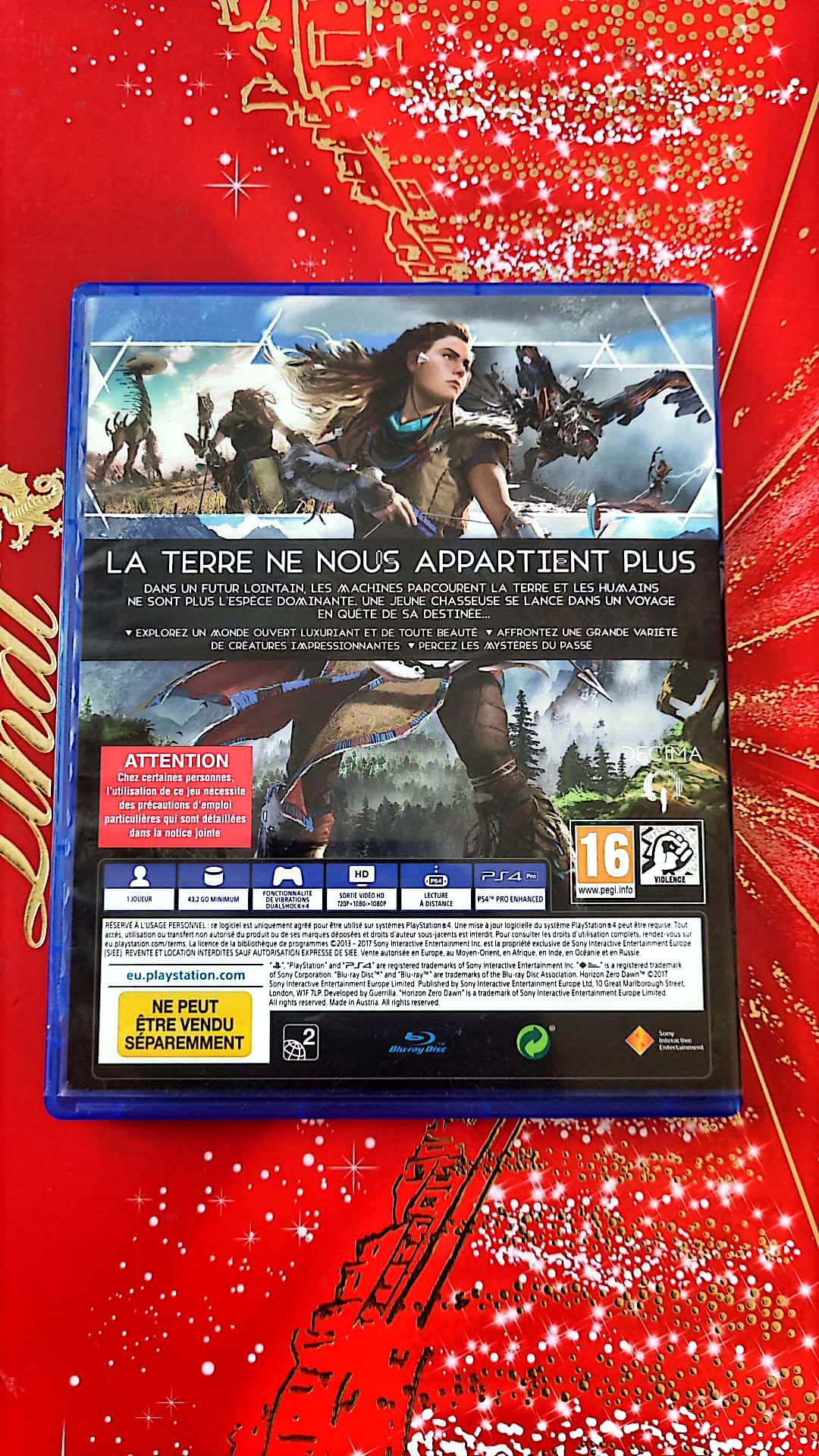 Jeu vidéo PS4 : horizon zero dawn