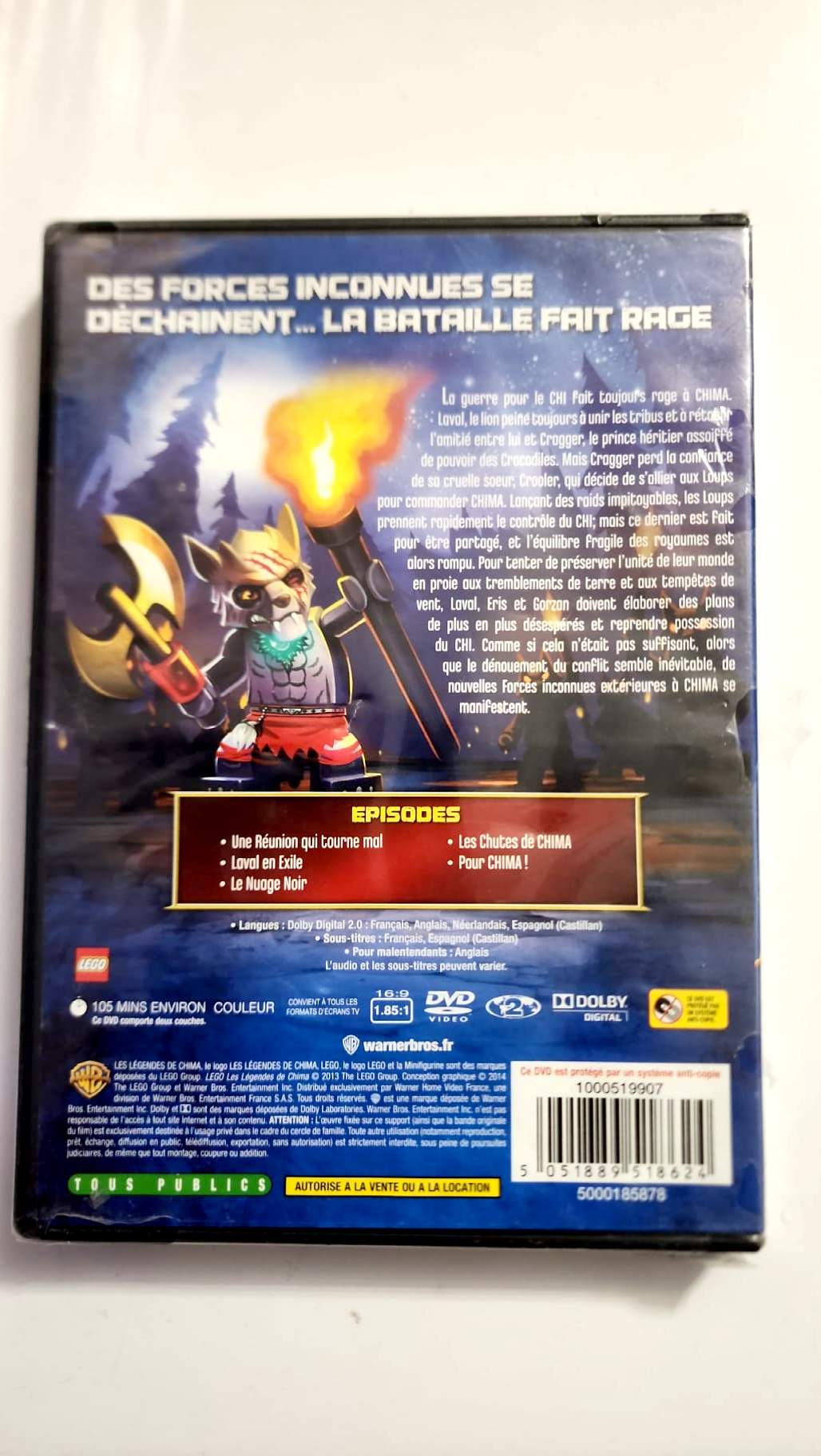 LEGO Les Légendes de Chima – Saison 1 Volume 4 – DVD neuf