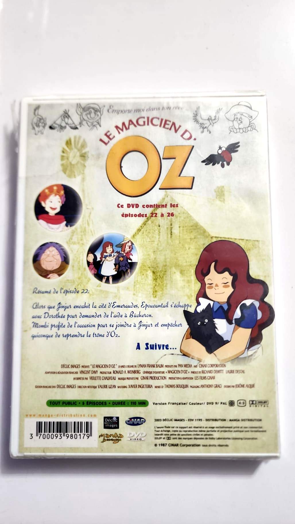 Le Magicien d’Oz – Volume 5 – Épisodes 22 à 26 – DVD neuf